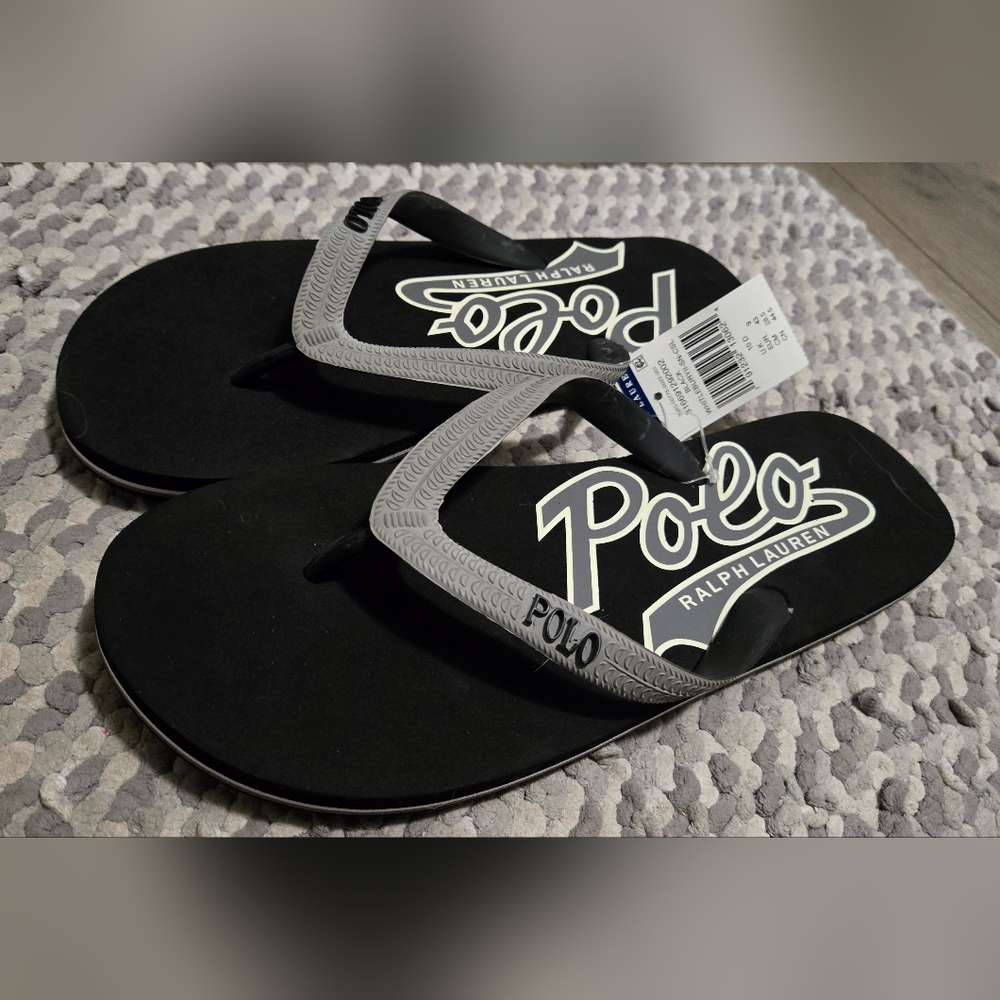 Ralph Lauren Polo flip flops.  Men size 10